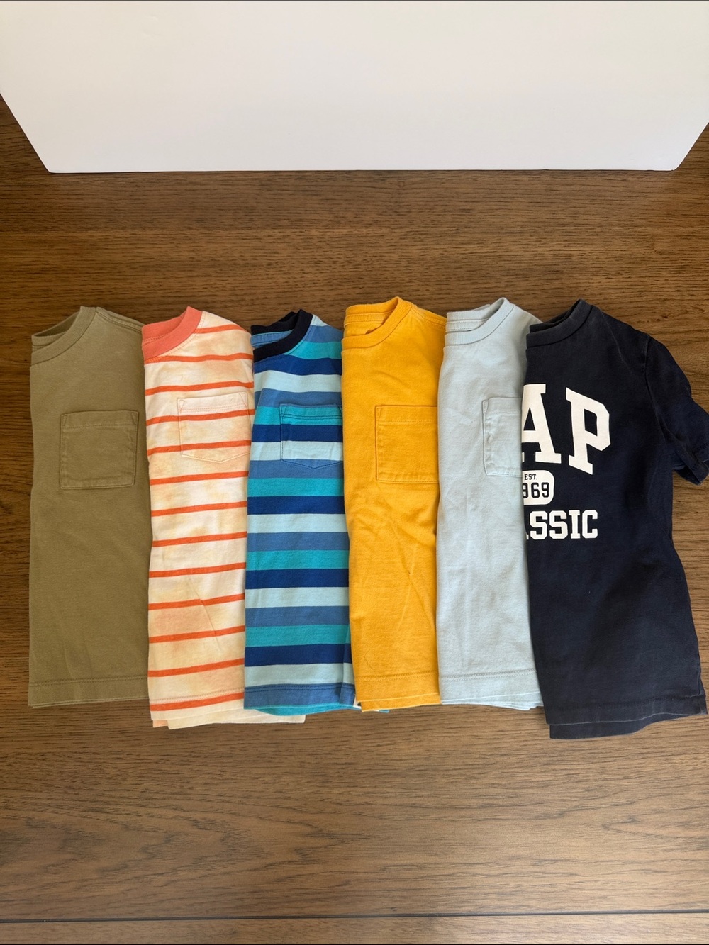 6 Pack Gap Boys Short Sleeve Tshirts